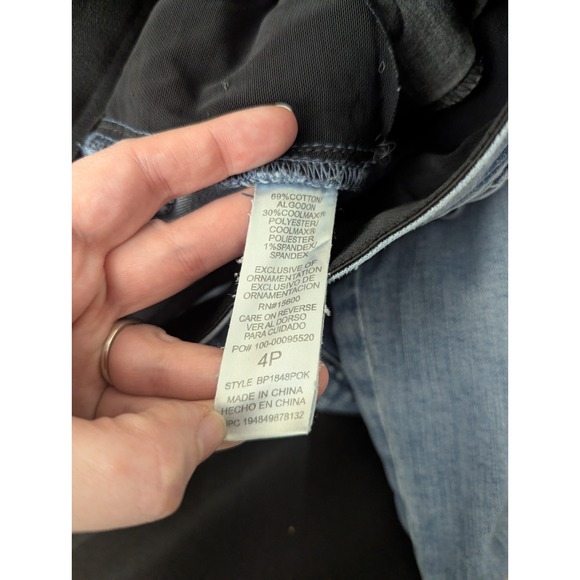 Democracy Absolution Jeans 4P Blue Medium Wash Straight Skinny Leg Stretch Denim - Picture 8 of 13